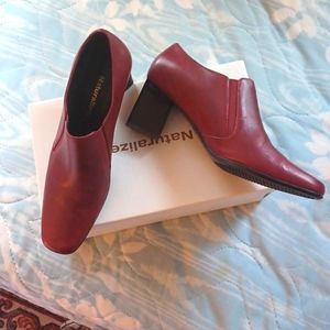 Women's Red Ankle Boots 7 1/2 Medium